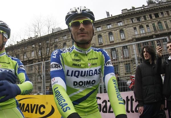 Daniele Bennati (Liquigas - Doimo) before the start.