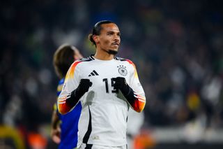 Bayern Munich star Leroy Sane in action for Germany