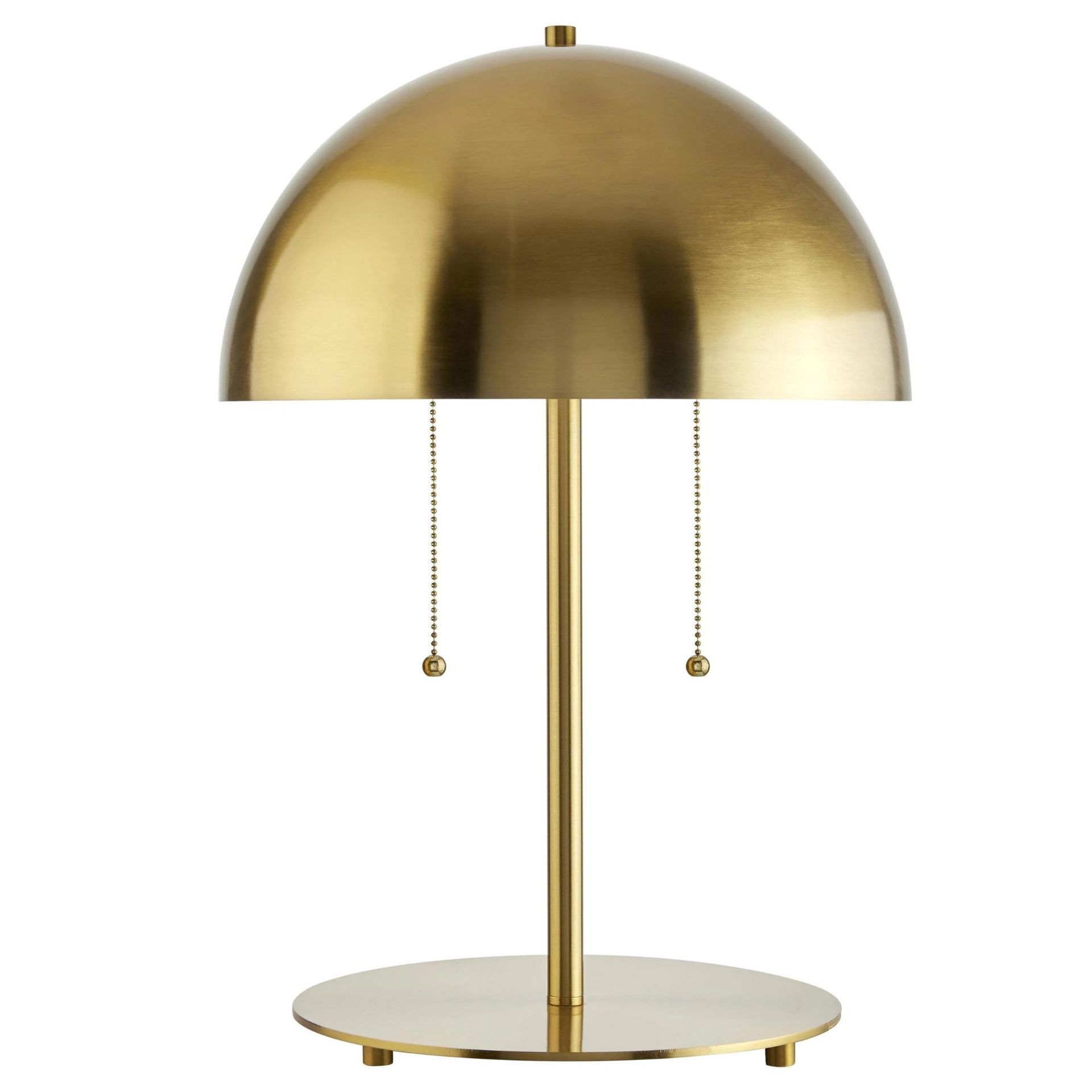 brass table lamp