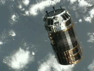 Japan's HTV 3 unmanned cargo spacecraft approaches the International Space Station