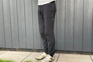 Cyclist wearing the Rapha Explore Pants