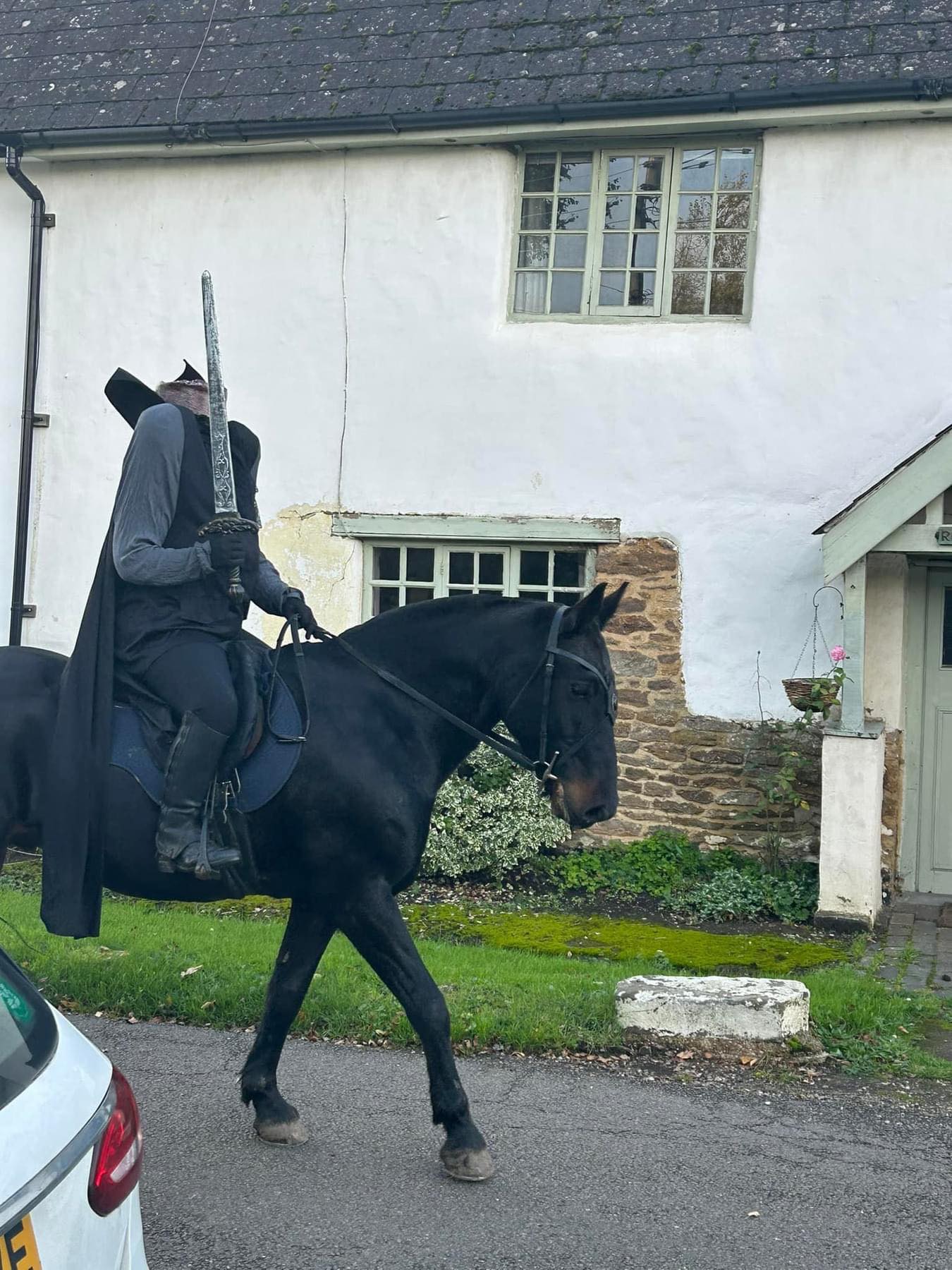This great Halloween costume was seen in Northamptonshire