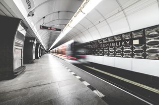 Prague Metro Subway Public Transport Station by Viktor Hanacek