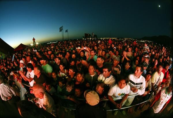 There were crowds aplenty for the team presentation