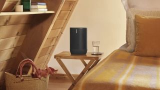 Sonos Move review: A Sonos Move on a bedroom side table