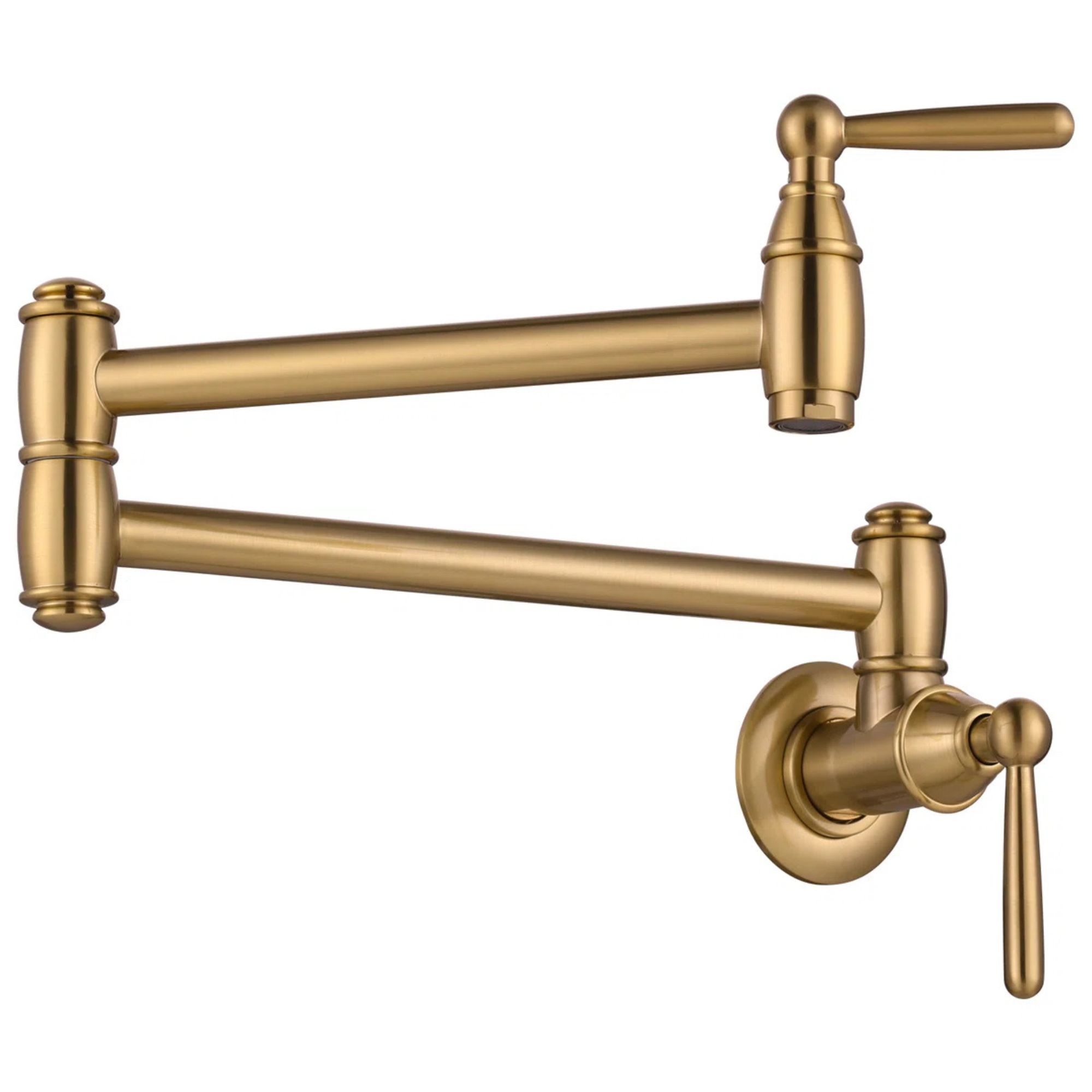 Wall Mounted Brass Pot Filler with 2 Handles By ARCORA