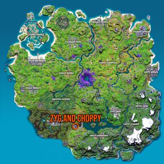 Fortnite Zyg and Choppy location map