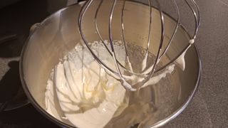 Whisking cream with Smeg stand mixer