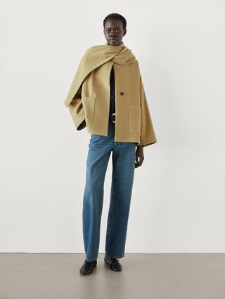 Massimo Dutti cape coat