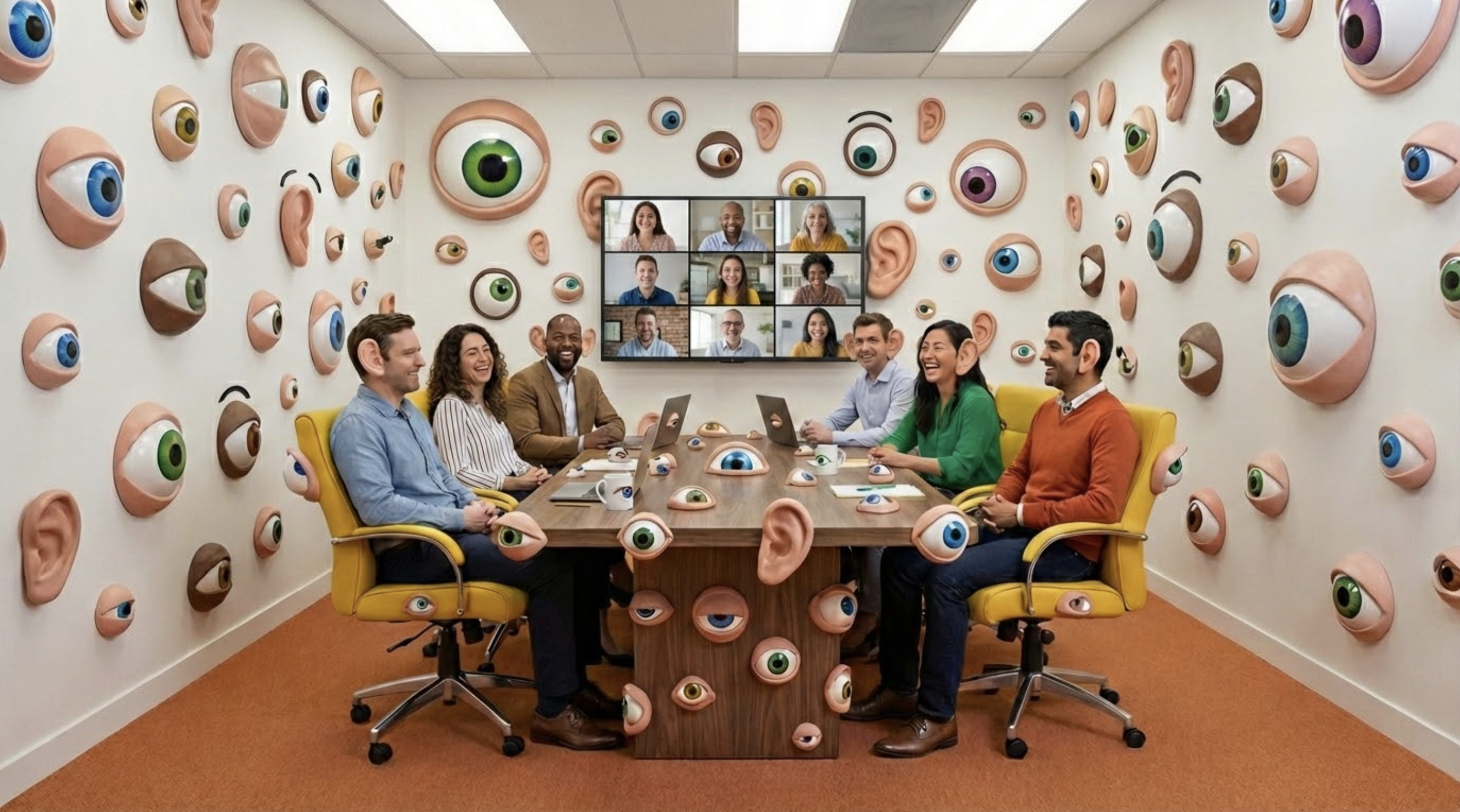 eyes and ears in the conference room