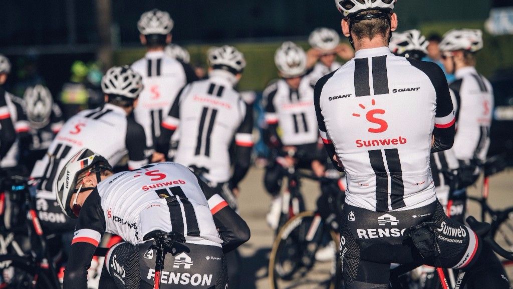Team Sunweb gather in the 2018 kit