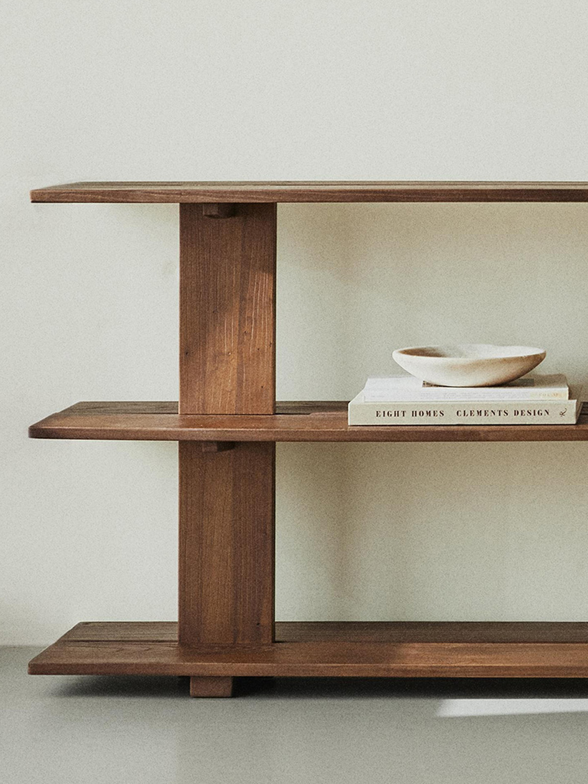 zara home, ELM WOOD SHELVING UNIT