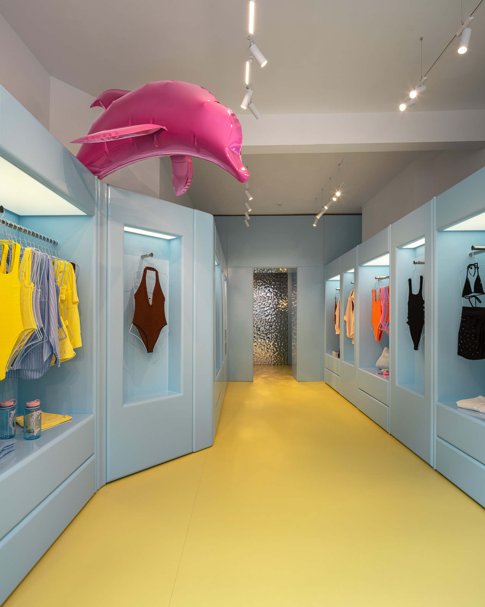 Hunza G London popup designed by Studio Boum