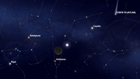 See the bright 'evening star' Venus swing by the crescent moon tonight ...