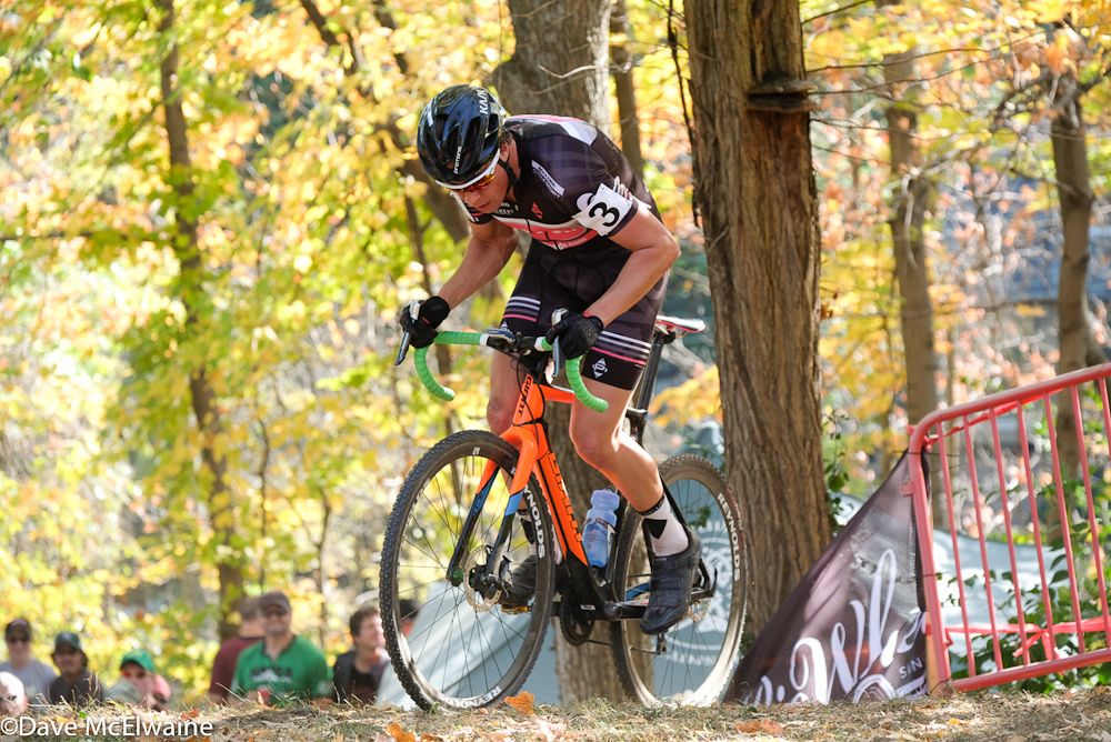 Max Chance (Evol) racing manages to ride the steepest run-up