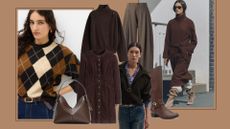 a selection of brown items on trend