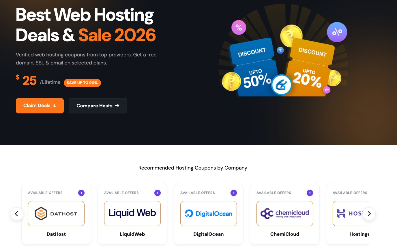 screenshot of the affiliate sales links on Googiehost