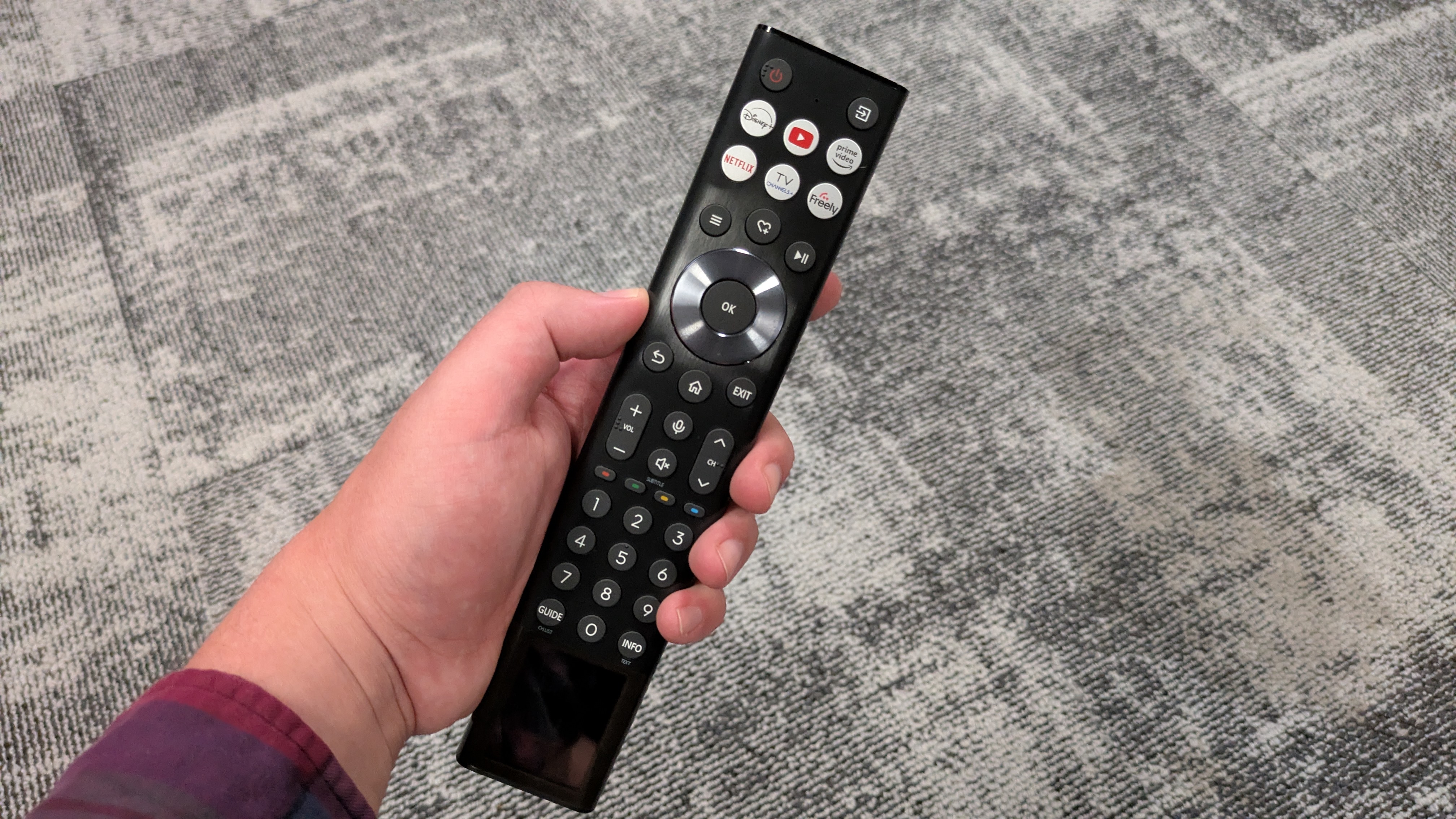 Hisense 116UX RGB mini-LED TV remote control