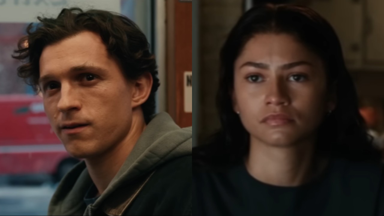 From left to right: Tom Holland in Spider-Man: Brand New Day and Zendaya in Spider-Man: Brand New Day.