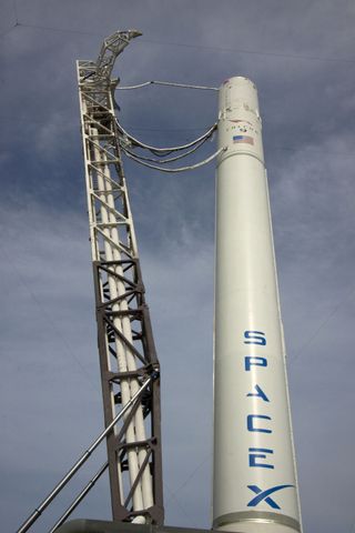 SpaceX Falcon 9 at Launchpad