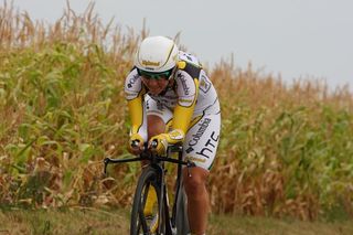 Ina-Yoko Teutenberg (Team Columbia-HTC), winner of the prologue in 2008 was third in 2009.