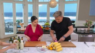 Gordon Ramsay and Selena Gomez in Selena + Chef