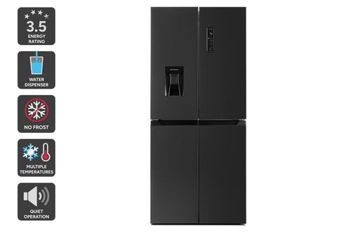 464L French Door Fridge with Water Dispenser (black Stainless Steel)