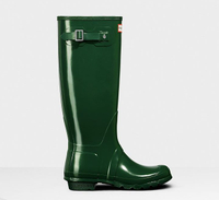 Hunter Women’s Original Tall Gloss Wellington Boots in Hunter Green - was £100, now £80 (20% off)