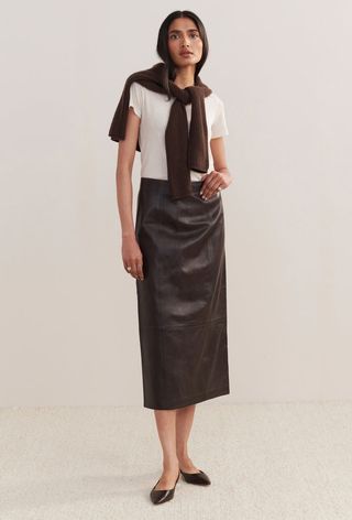 Jenni Kayne Leather Sienna Skirt