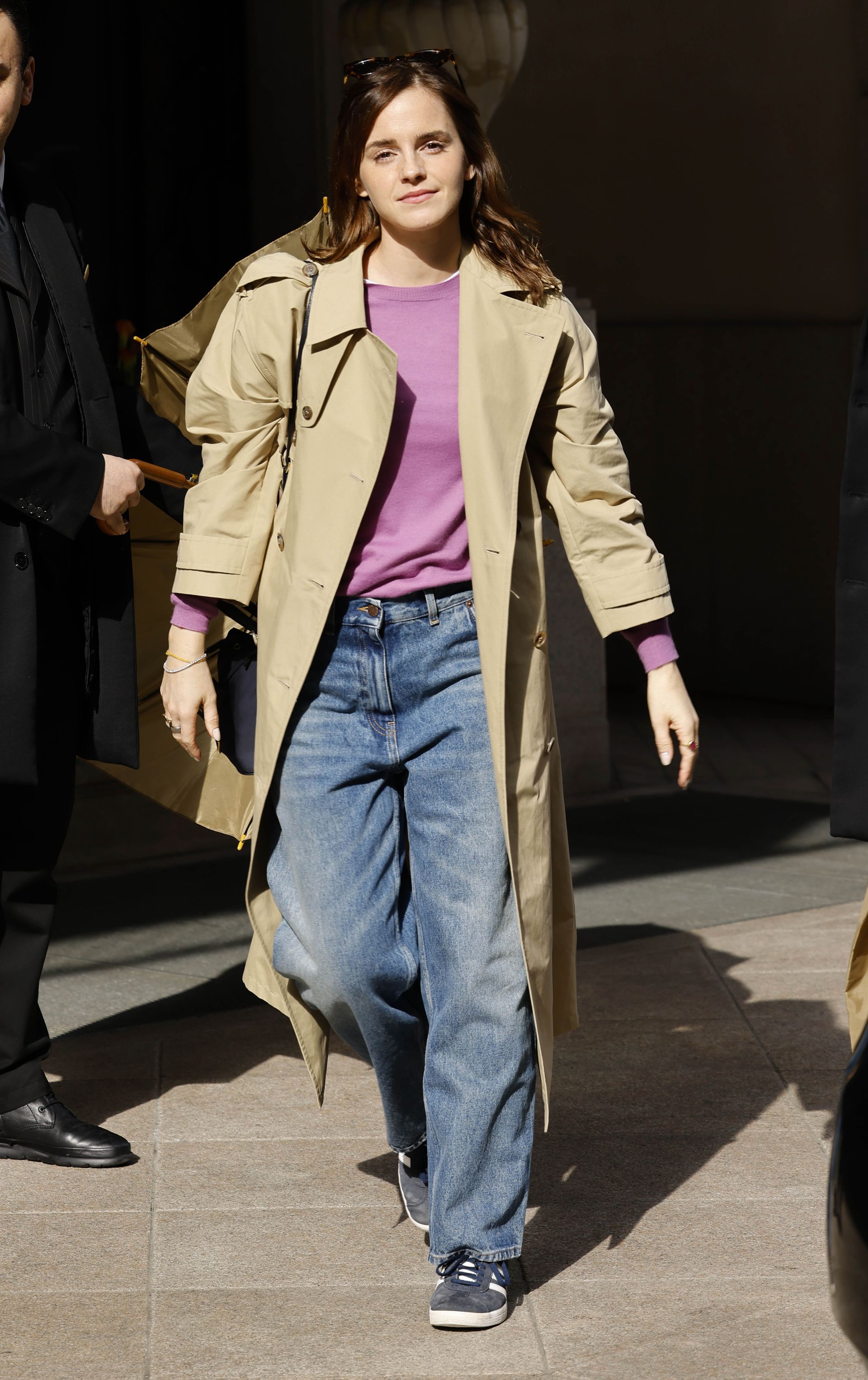 Emma Watson wears Adidas Gazelle trainers