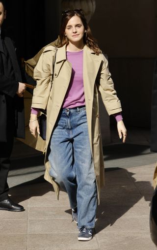 Emma Watson wears Adidas Gazelle trainers