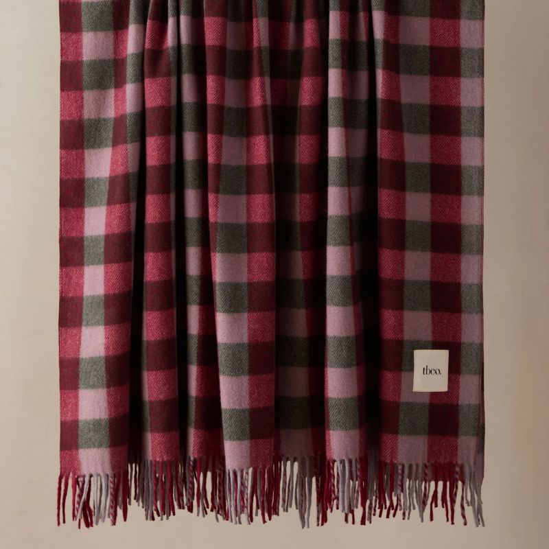 gingham throw