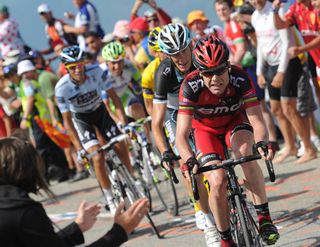 Cadel Evans on stage 14 of the 2011 Tour de France