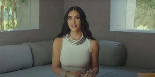 Kim Kardashian talking in Vogue interview