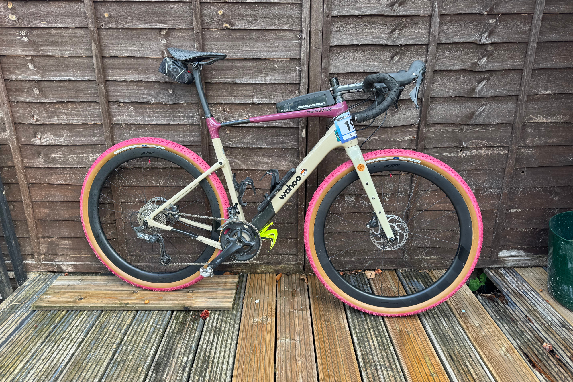 Panaracer GravelKing X1 TLR tyres fitted to a gravel bike