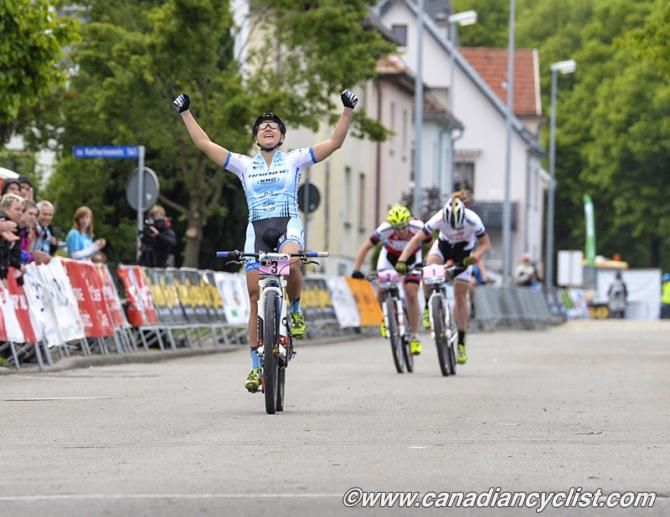 Kathrin Stirnemann (Sabine Spitz Haibike Pro Team) wins