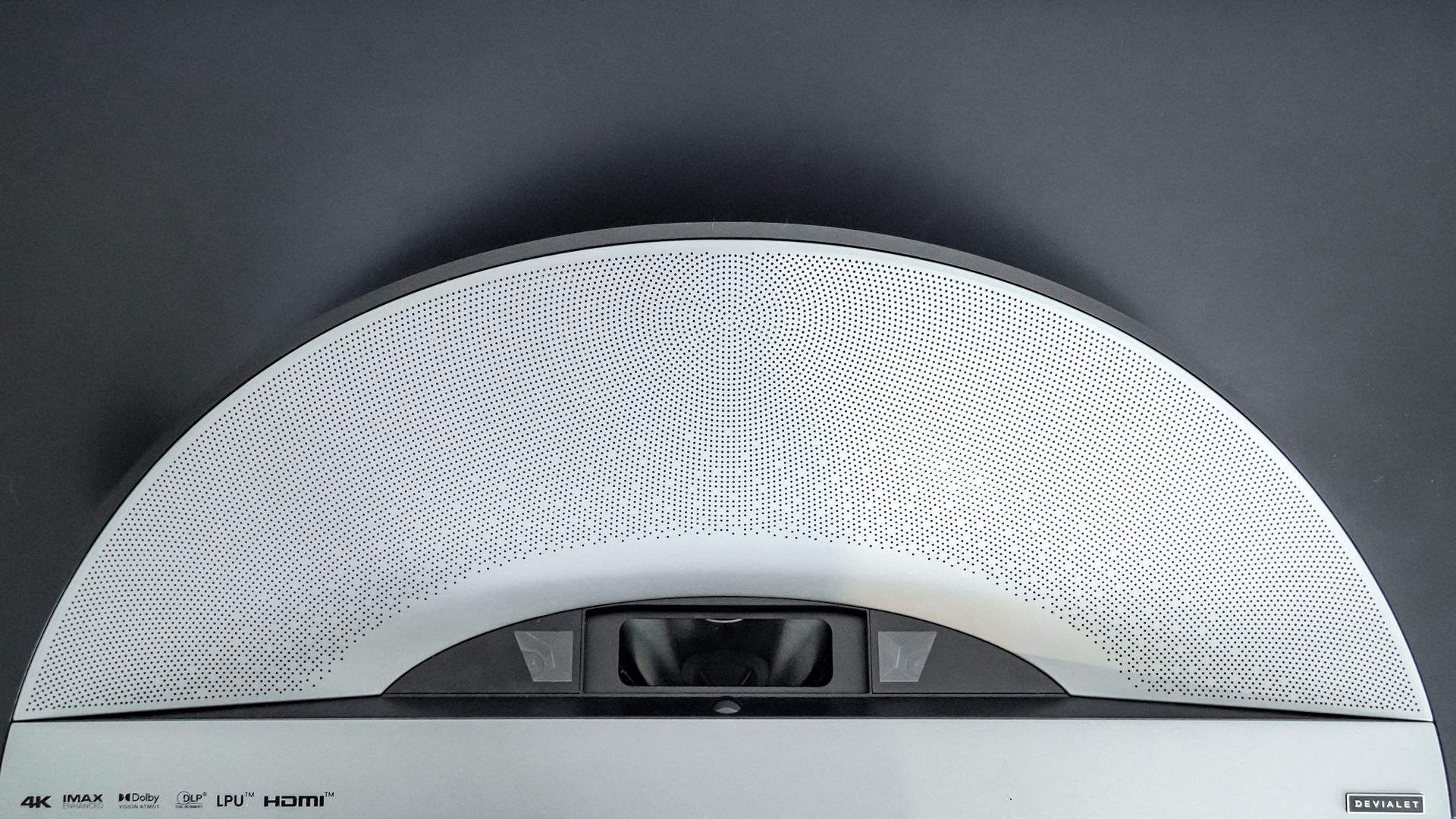 Overhead view of a Hisense PX4 Pro projector
