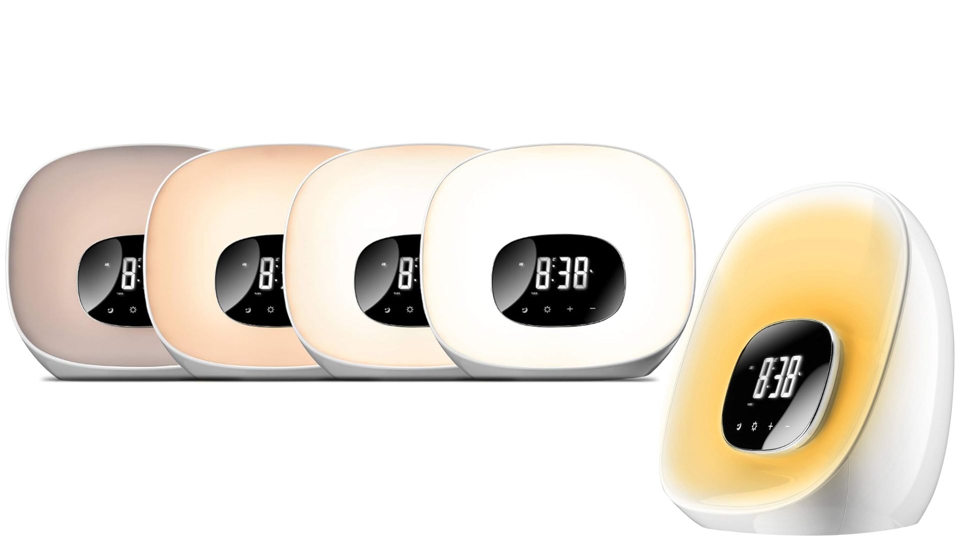 Groov-e Light Curve Touch Control FM Radio Alarm Clock  (1)