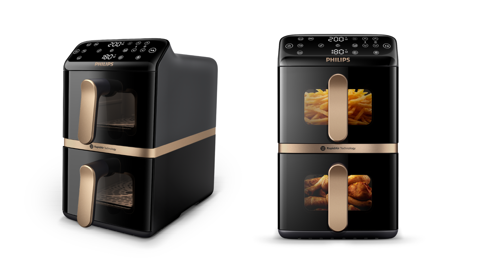 Philips 4000 Series Stacked Dual Basket Airfryer