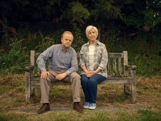 Toby Jones and Julie Hesmondhlagh play partners in Mr Bates vs The Post Office.