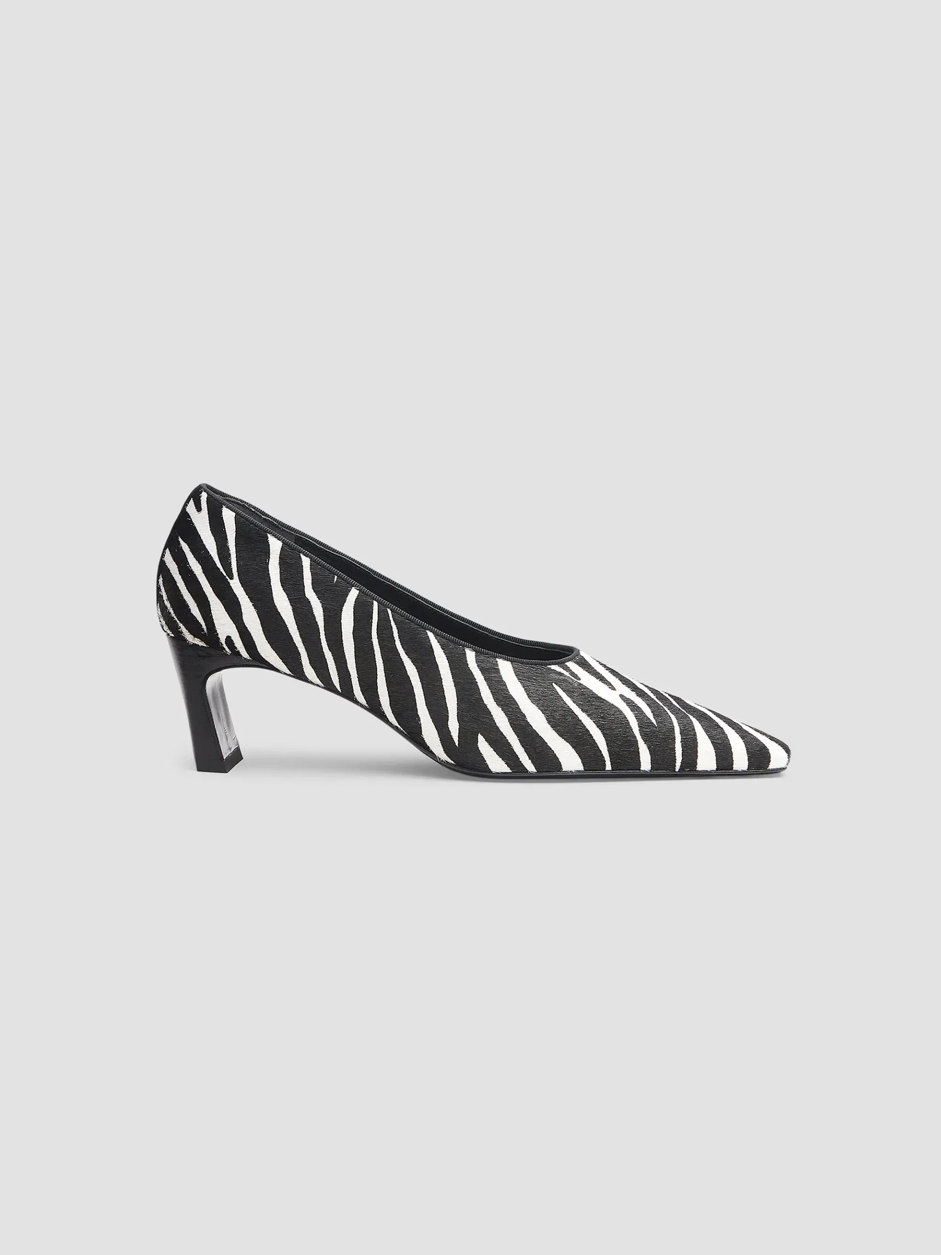 Kai 55mm Zebra-Print Calf Hair Pumps