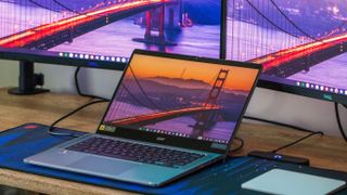 Acer Chromebook Spin 514 (3H) on desk