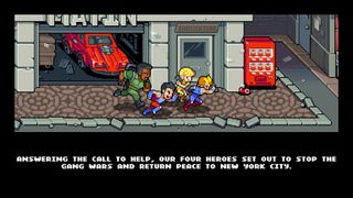 In-game screenshot of Double Dragon Gaiden: Rise of the Dragons gameplay
