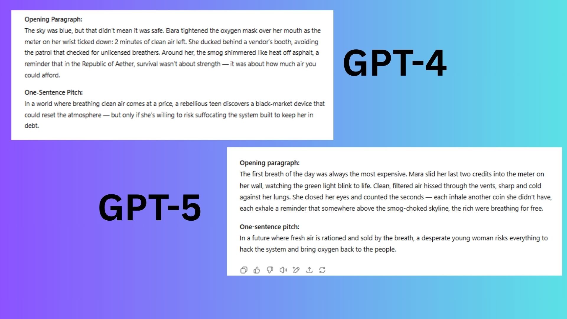 gpt4 vs gpt5 screenshot results