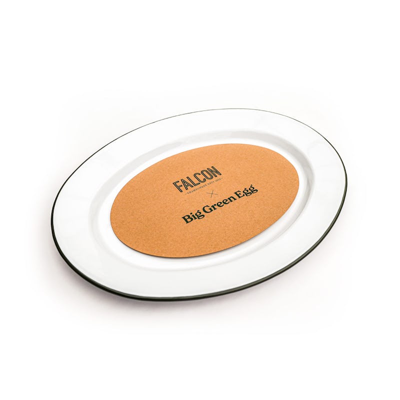 Falcon Enamelware X Big Green Egg Oven to Table Plate