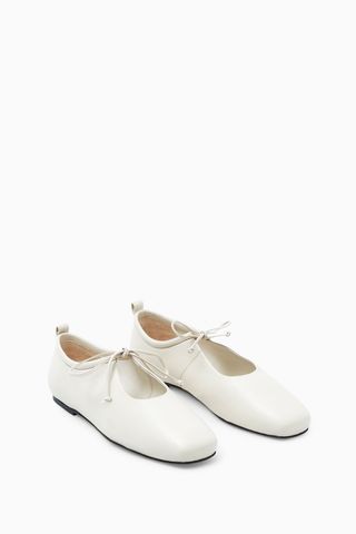 COS, Lace-Up Ballet Flats