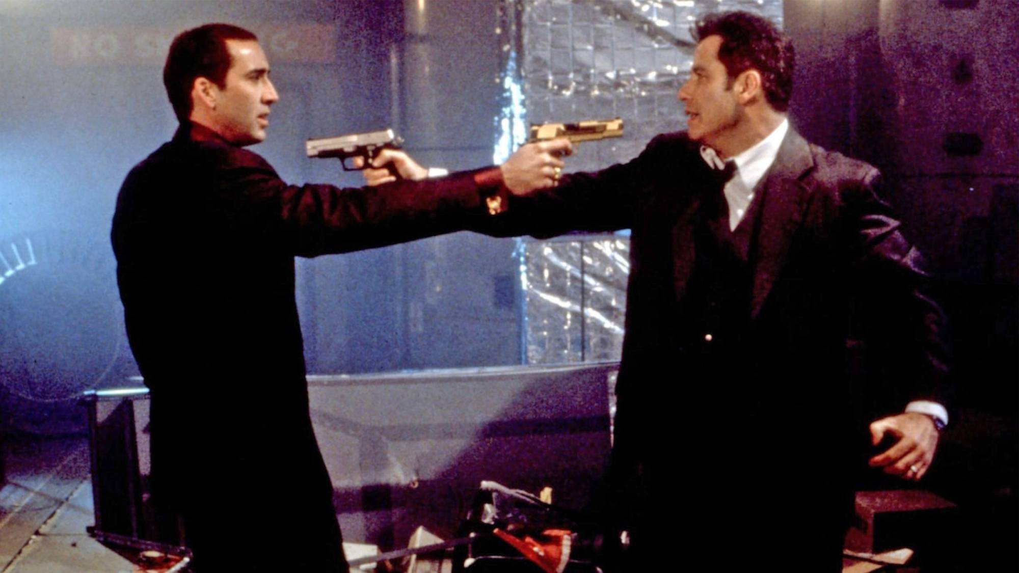 (LR) Nicolas Cage und John Travolta in Face/Off