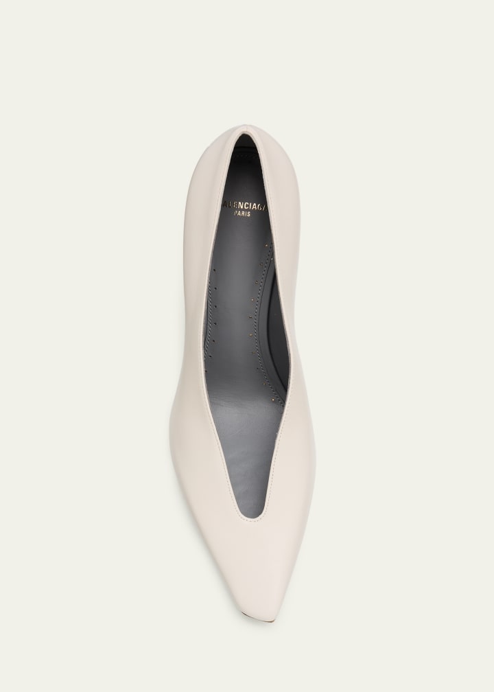 90mm Duchesse Nappa Leather Pumps