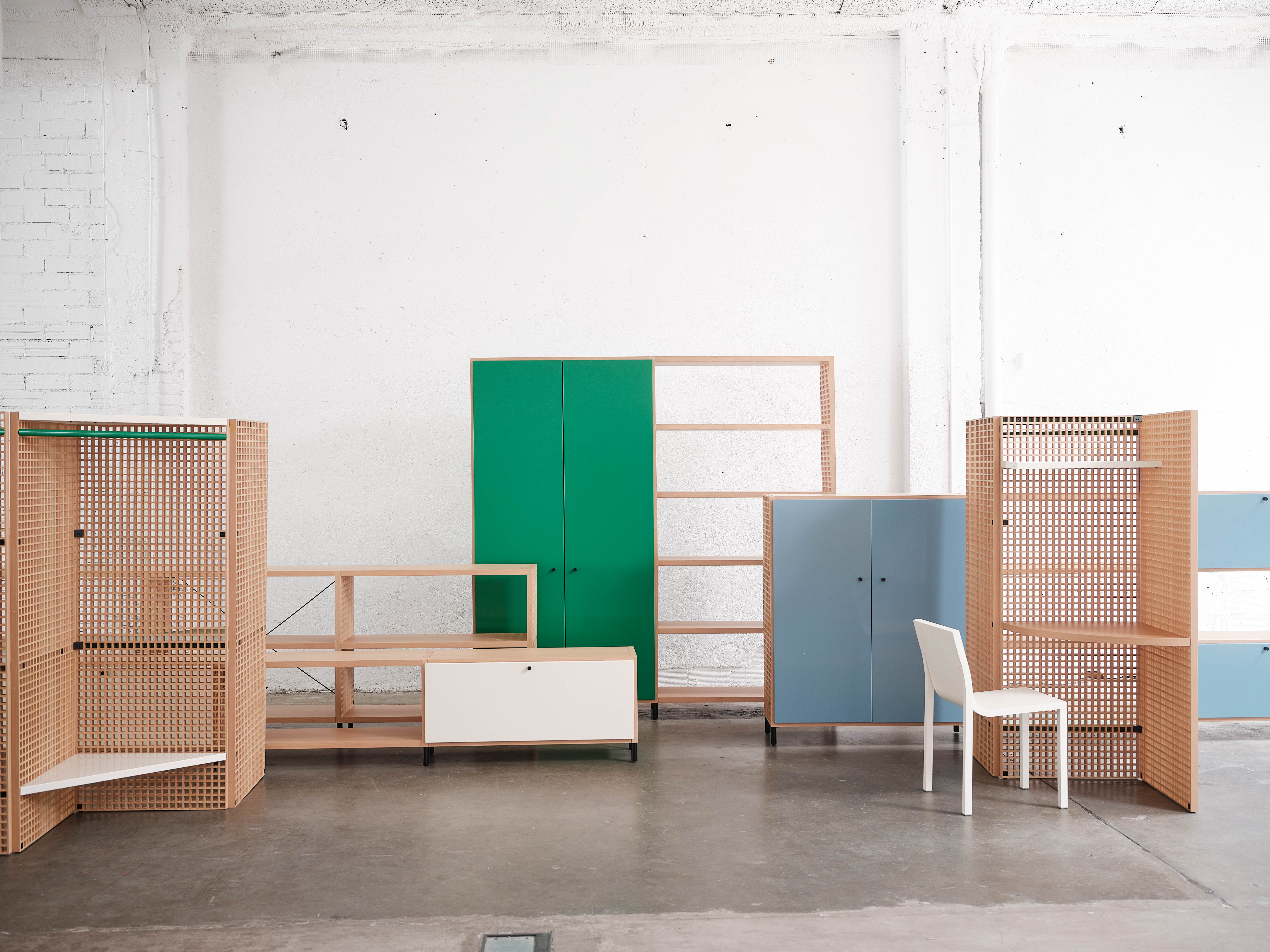 shelving with books and objects