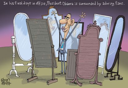 Political cartoon U.S. Barack Obama